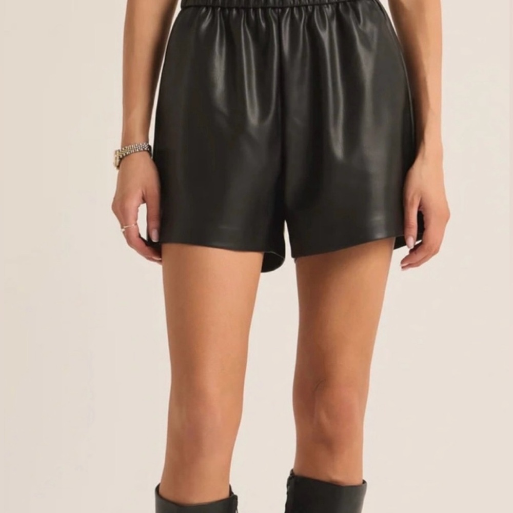 Z Supply Vegan Leather Shorts